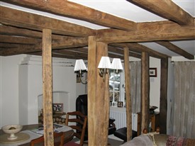 Photo:Forge Cottage has a wealth of beams