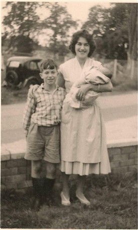 Photo:Mike, his Mum Gladys and sister Yvonne