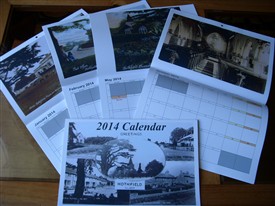 Photo:A sample of months to show colour, sepia and black & white images